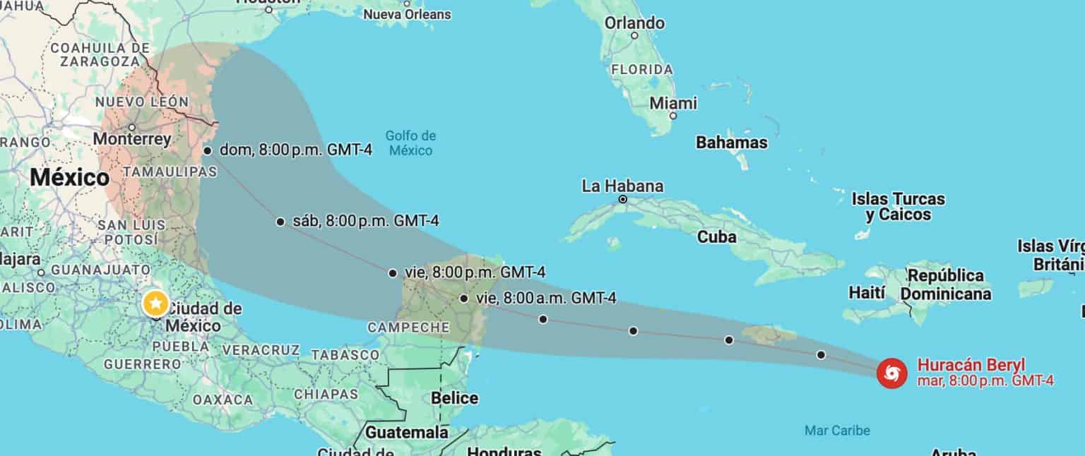 D Nde Se Encuentra El Hurac N Beryl Hoy Trayectoria En Vivo V A