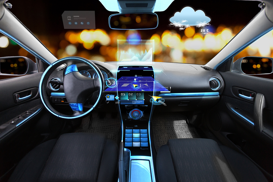 transport, destination and modern technology concept - car salon
