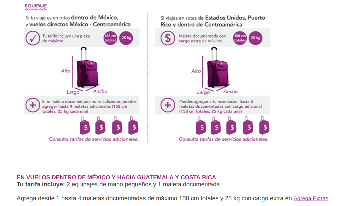 Volaris también cobrará la primera maleta documentada