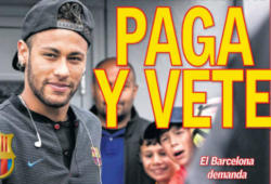 La portada de AS. Duros con Neymar Jr.