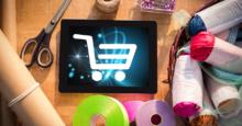 tienda_Digital composite of Shopping cart icon on digital tablet by cra