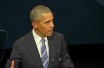 Imagen: captura de pantalla video de Barack Obama en París.