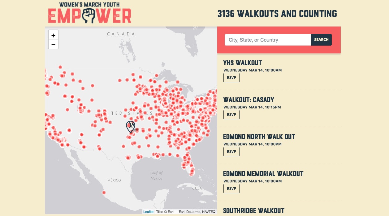 Walkout-Estados Unidos-armas-EMPOWER