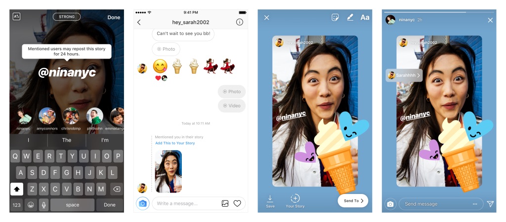 Instagram-mention Story-Sharing