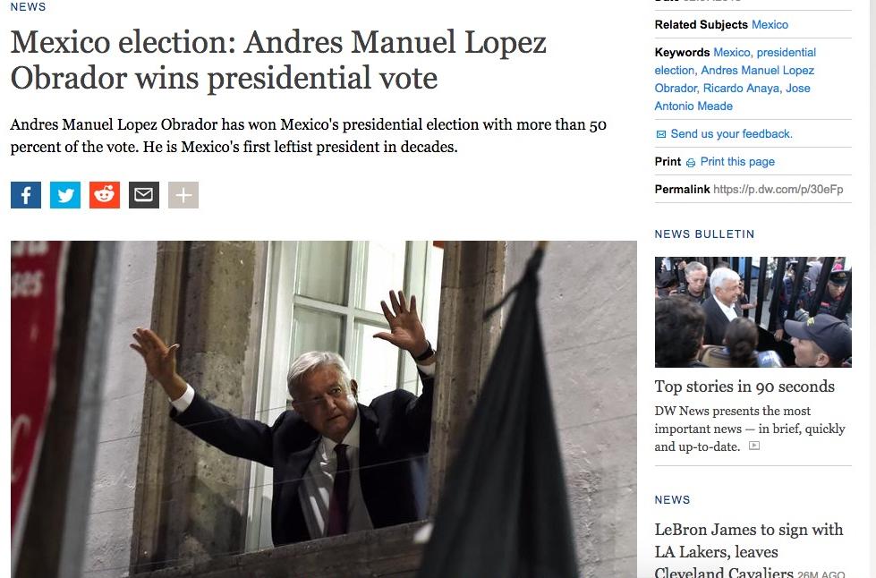 DW-Lopez Obrador-Elecciones 2018