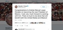 Donald Trump-Lopez Obrador-Elecciones 2018