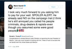 Mark Hamill-Donald Trump-AMLO
