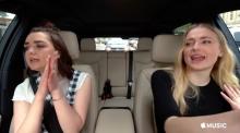 Apple-Carpool Karaoke-Maisie Williams-Sophie Turner