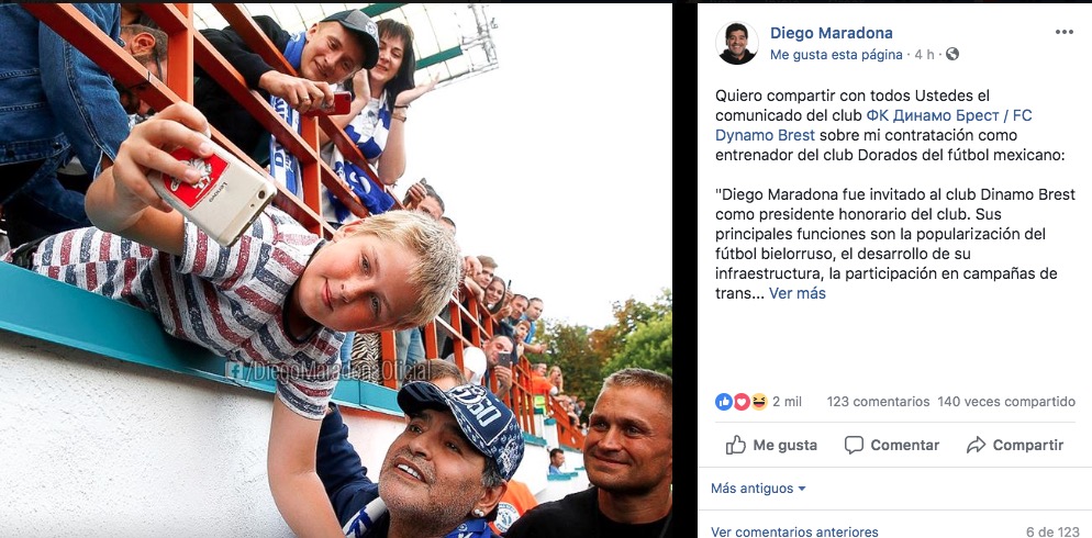 Maradona-Dorados-Mexico