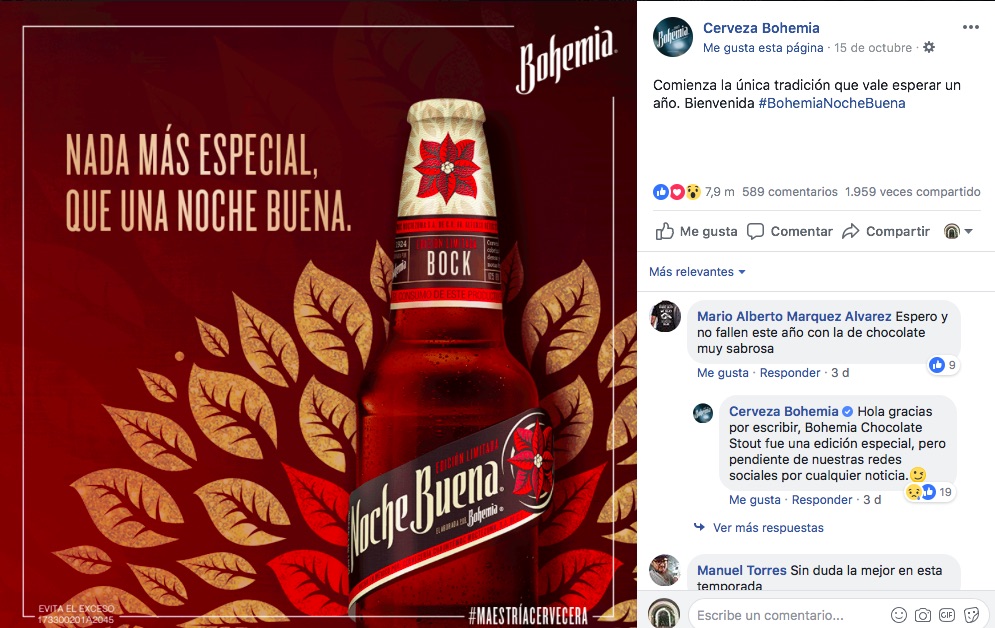 Noche Buena responde al lanzamiento de Noche Especial de Cerveza Modelo