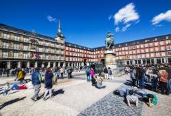 turistas en Madrid