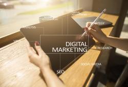 Digital Marketing Technology Concept. Internet. Online. Search E