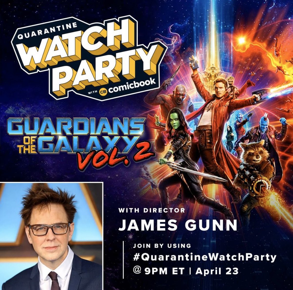 James Gunn-Watch Party-Guardians of the Galaxy V2