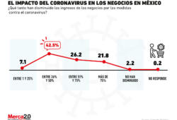 ¿Qué tanto han caído los ingresos de los negocios en México?