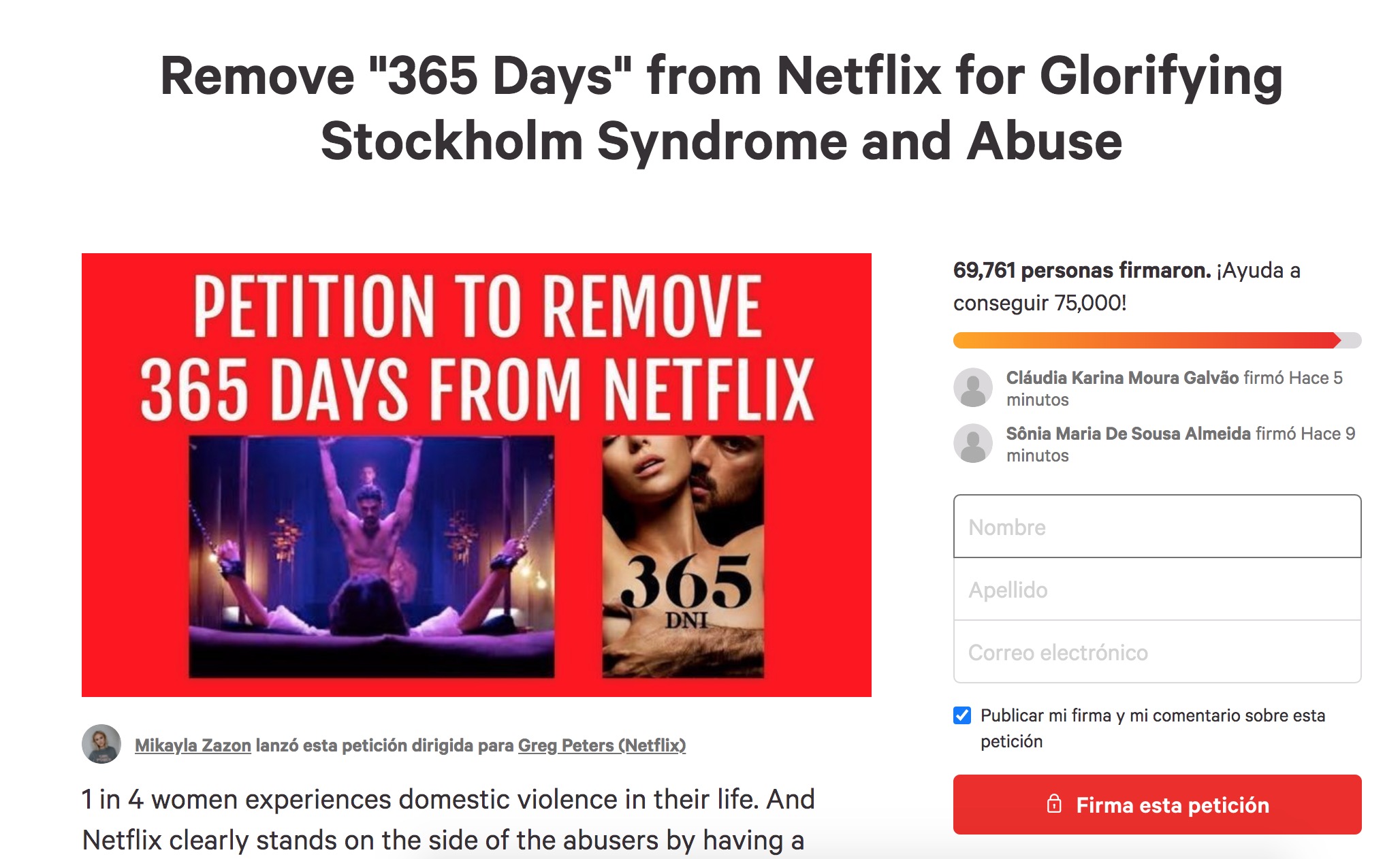 Netflix-365 Days-Change_org