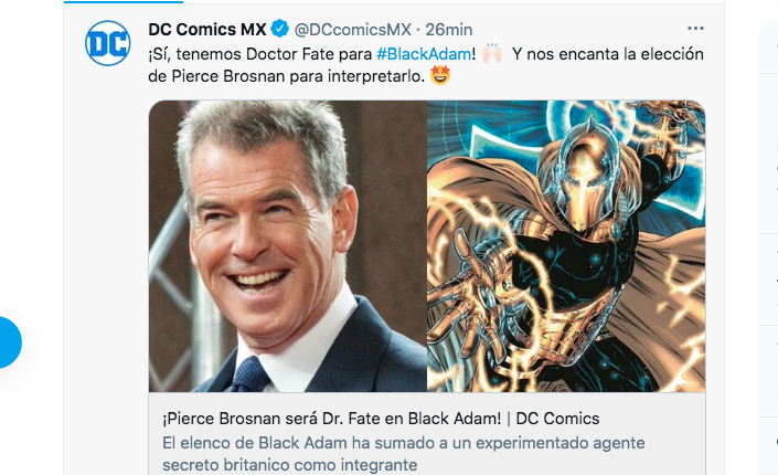 Pierce Brosnan se une al elenco de la cinta 'Black Adam' de DC Comics