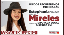 La imagen de campaña donde se destaca a Mireles, deja mucho que desear