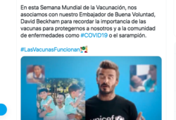 UNICEF y Beckham, unidos por la vacunación