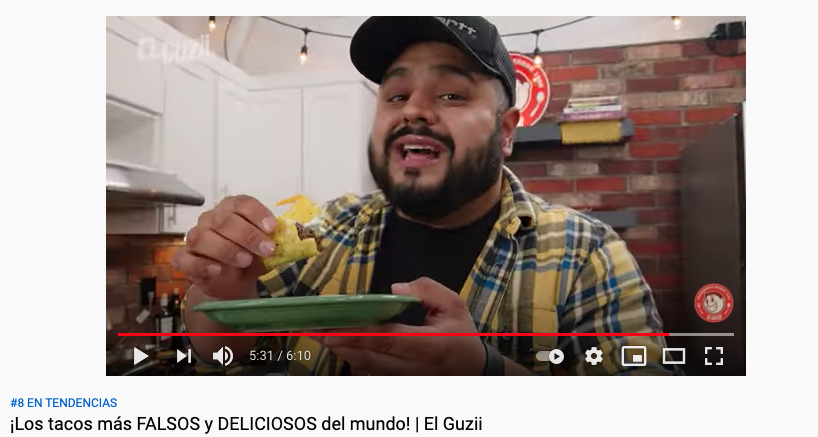 Youtuber hace receta de tacos falsos y deliciosos, Amazon gana en todo esto