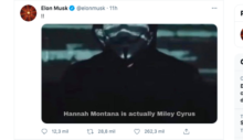 Tuit de Elon Musk