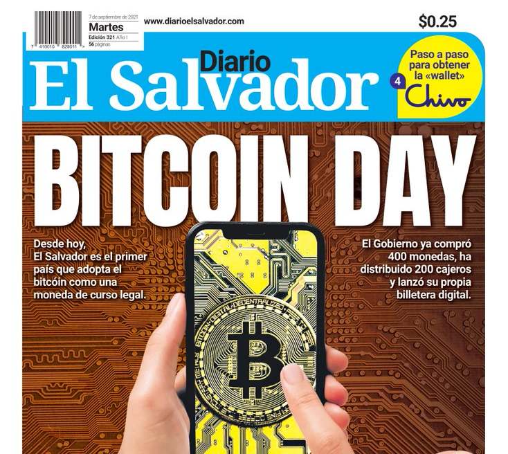 bitcoin llega a El Salvador y no aparece la chivo wallet