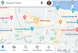 google maps evitar multitudes