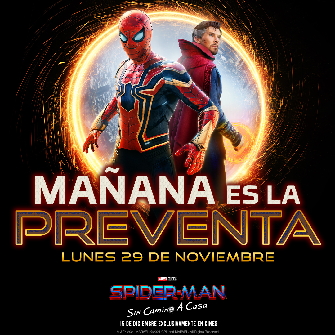 Cinepolis y Cinemex comparten estrategia de preventa para Spiderman