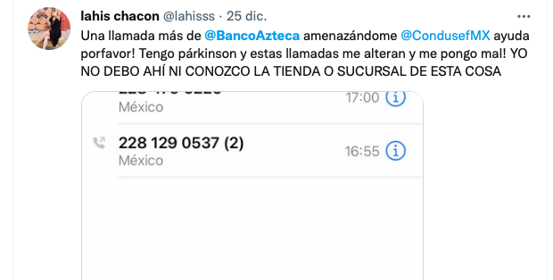 Banco Azteca employee offends user: "You will pay here"