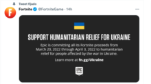 Fortnite acciones apoyo Ucrania