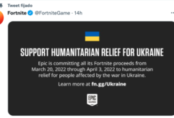 Fortnite acciones apoyo Ucrania