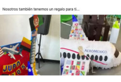 piñata de cumpleaños Aeroméxico