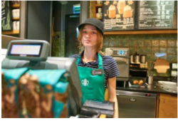 barista Starbucks confusión puppuccino