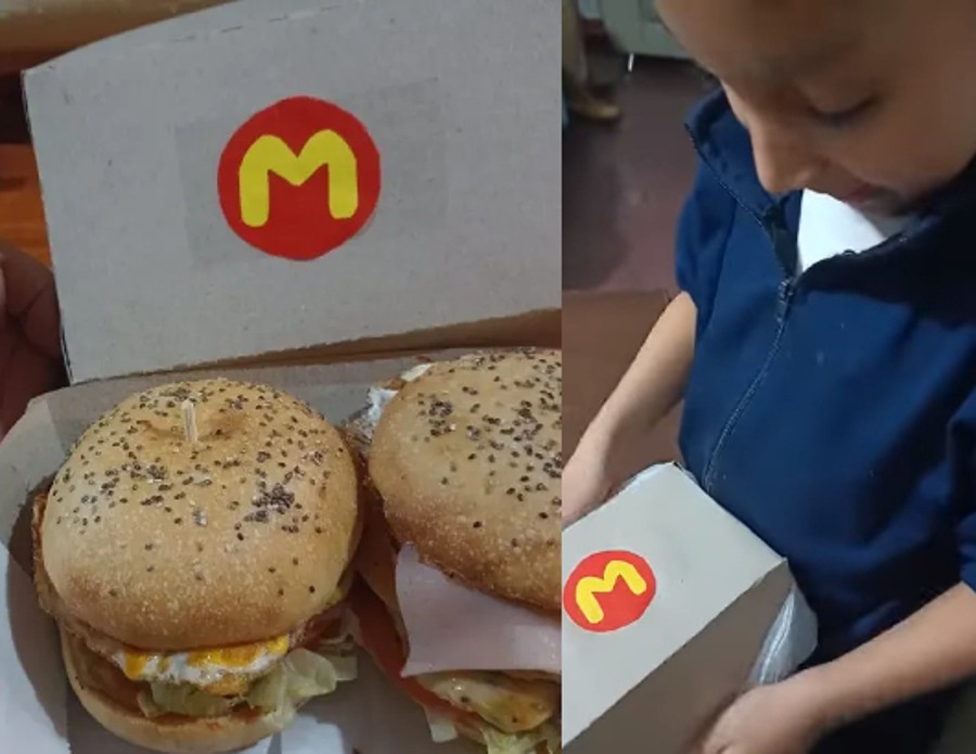 Dia tidak bisa membeli McDonald’s Big Mac untuk putranya dan dia menyelesaikannya dengan kreativitas