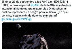 asteroide Dimorphos DART NASA