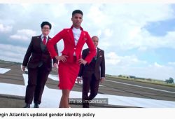 Virgin Atlantic sobrecargues uniformes