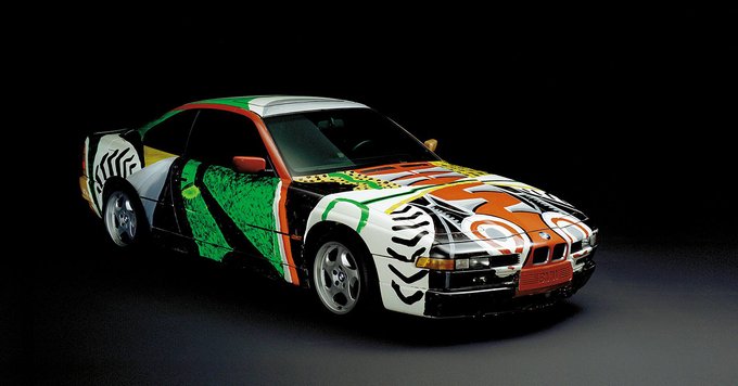 Environmentalists attack Andy Warhol's "BMW Art Car" with flour