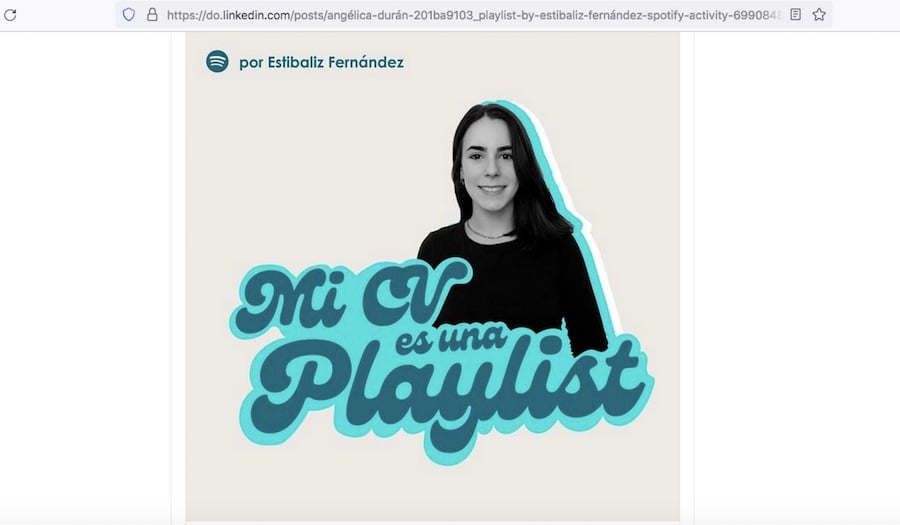 CV With A Spotify Playlist Conquers LinkedIn Users - Bullfrag