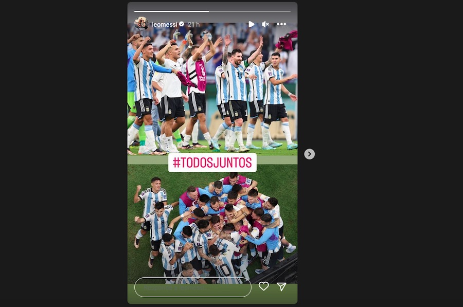 Lionel Messi Instagram post