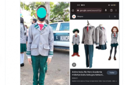 uniforme de primaria inspirado en anime 