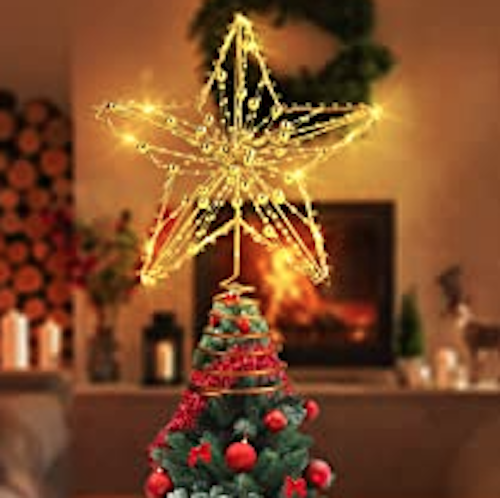 Estrella decorativa para árbol de Navidad