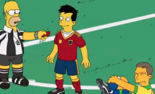 Técnico de España predice eliminación y Los Simpson fallan profecía