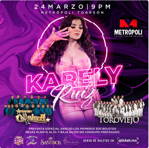 Karely Ruiz evento Torreón