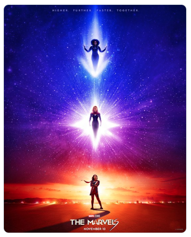 “The marvels” revela póster oficial y da señales del arte de la nueva entrega de Marvel