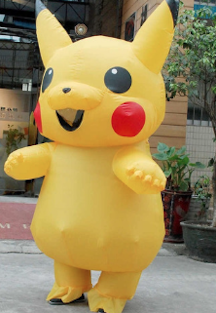 Disfraz inflable de Pikachu