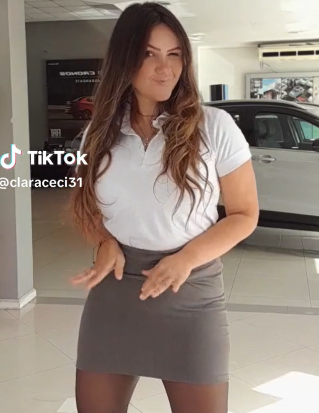 The car saleswoman has gone viral due to her TikTok promotions