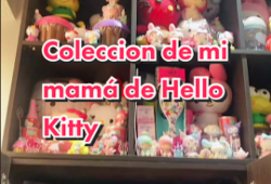 Usuaria muestra la colección de Hello Kitty de su mamá de más de 20 años