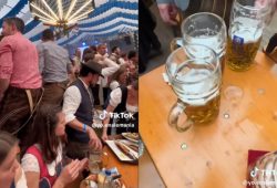 Influencer muestra cómo es una feria de cerveza en Alemania: "Acompáñame a la destrucción"