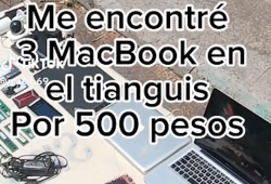 ¡Ganga! va al tianguis y compra 3 MacBook por $500
