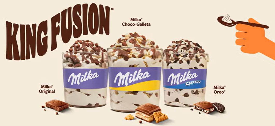 Burger King and Milka come together to create the most delicious dessert
