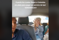 Mexicanas se viralizan en Colombia por "no tener para el taxi"